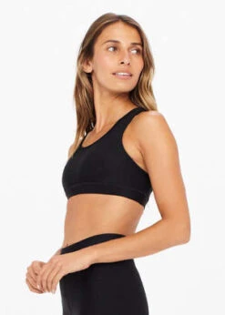 The UpsideMatte Tech Georgia Bra - Black -AGOLDE Shop The Upside Matte Tech Georgia Bra Black 20231008000015 1