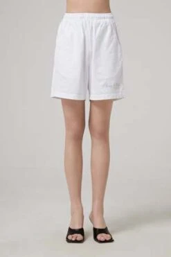 AGOLDE Shop 32 SPORTY RICHSporty Rich Villa Gym Short - White/Jade