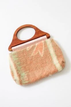 CarleenWool Lady Handbag - Pink/Sage