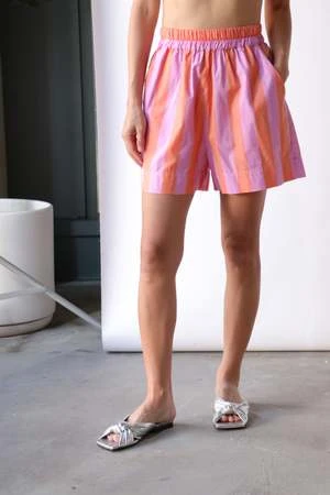 XirenaCaysen Short - Pomelo Stripe 3 XirenaCaysen Short - Pomelo Stripe