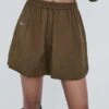 Silk LaundryYak Blend 70s Shorts - Beech -AGOLDE Shop YAK BLEND 70S SHORTS BEECH 20220308040613
