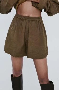 Silk LaundryYak Blend 70s Shorts - Beech