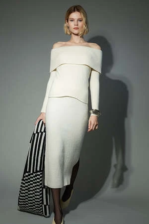 ELEVEN SIXZoe Skirt - Ivory 7 ELEVEN SIXZoe Skirt - Ivory - Image 5