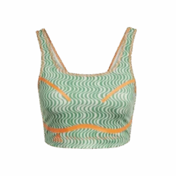 Adidasby Stella McCartney Crop Top - Print Green/Clear Onix -AGOLDE Shop adidas by Stella McCartney Crop Top Print Green Clear Onix Women HI6036 20220829140724 3