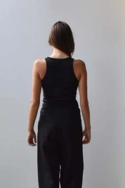 At Dawn.Silk Tank - Aluminium/Black Oyster/Cream -AGOLDE Shop at Dawn Silk Tank Aluminium Black Oyster Cream 20230924053143